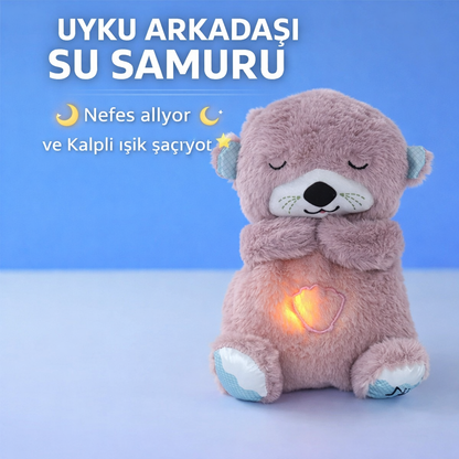 Uyku Arkadaşı Su Samuru – Kalpli Işıklı Peluş Oyuncak