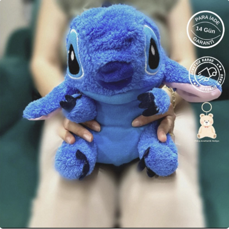 Stitch Sıcak Su Torbası – Yumuşak Peluş Tasarım